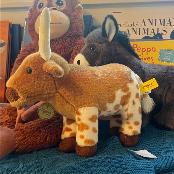 Plush Animal Toy Set - Monkey, Donkey, and Cow - Picture 3 of 8